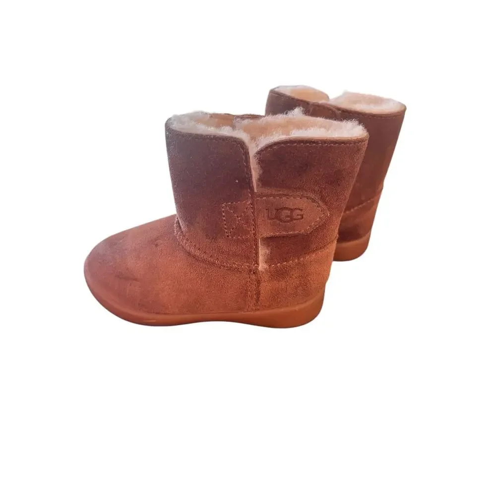 Ugg 6 toddler girl chestnut 1096089T keelan suede barncore boot